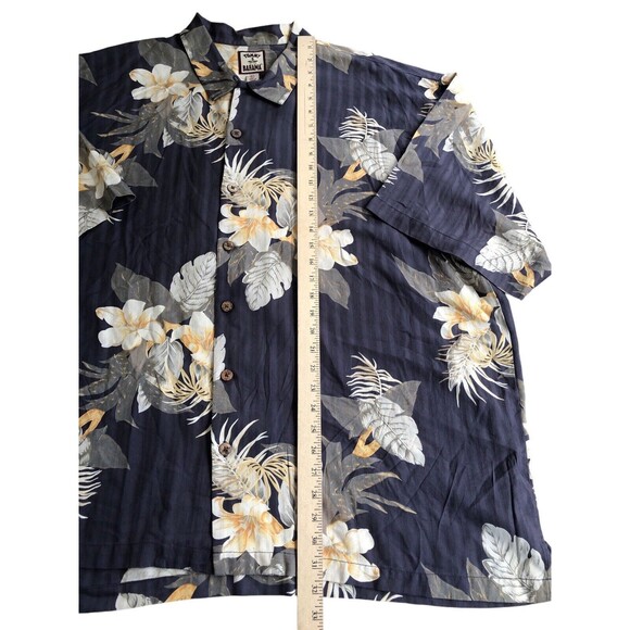 Tommy Bahama Mens Aloha Shirt 100% Silk Size XXL Floral Hawaiian Island Button - Picture 7 of 10